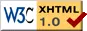 Valid XHTML 1.0