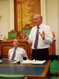 Vincent Cable MP with Lib Dem London Mayoral hopeful Simon Hughes MP