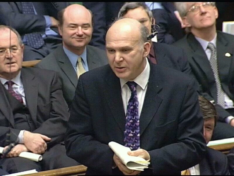 Vincent Cable MP speaking in Parliament
